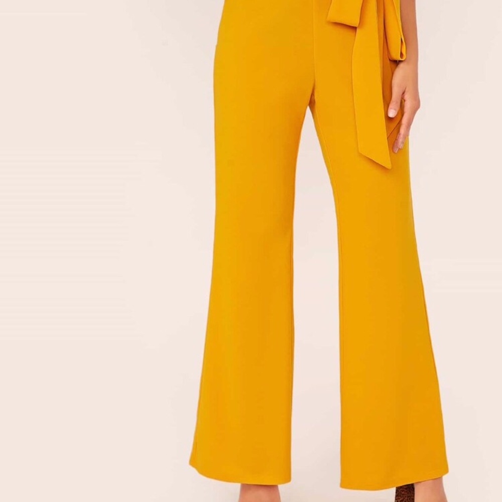 Ankle crop wide legged pant